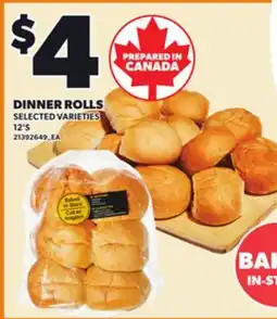 Loblaws DINNER ROLLS, 12'S offer