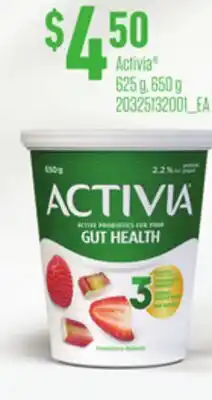 Loblaws ACTIVIA , 625 g, 650 g offer