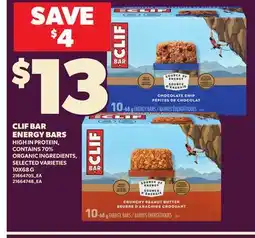 Loblaws CLIF BAR ENERGY BARS, 10X68 G offer
