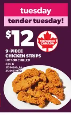 Loblaws 9-PIECE CHICKEN STRIPS, 870 G offer