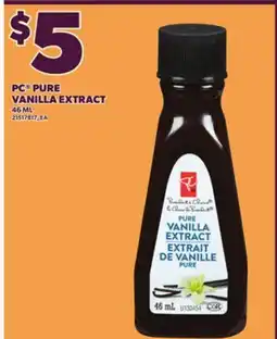 Loblaws PC PURE VANILLA EXTRACT, 46 ML offer