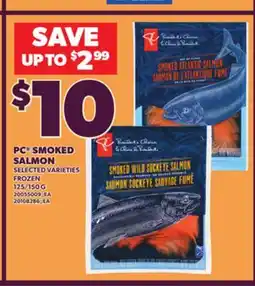Loblaws PC SMOKED SALMON offer