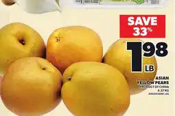 Loblaws ASIAN YELLOW PEARS offer