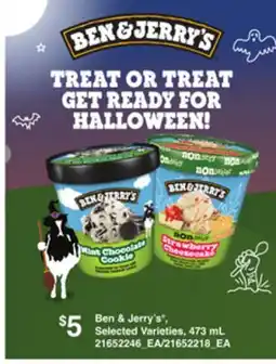 Loblaws BEN & JERRY'S, 473 ML offer