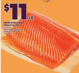 Loblaws FRESH STEELHEAD TROUT FILLETS offer
