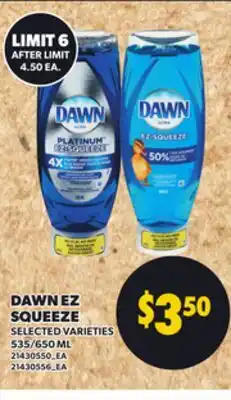 Loblaws DAWN EZ SQUEEZE, 535/650 ML offer