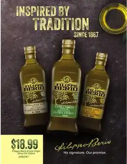 Loblaws FILIPPO BERIO EXTRA VIRGIN OLIVE OIL, 750ML offer