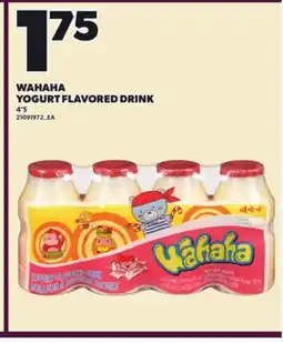 Loblaws WAHAHA YOGURT FLAVORED DRINK, 4'S offer