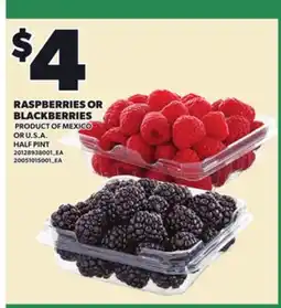 Loblaws RASPBERRIES OR BLACKBERRIES offer