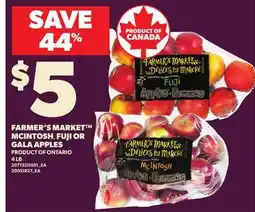 Loblaws FARMER'S MARKET MCINTOSH, FUJI OR GALA APPLES, 4 LB offer