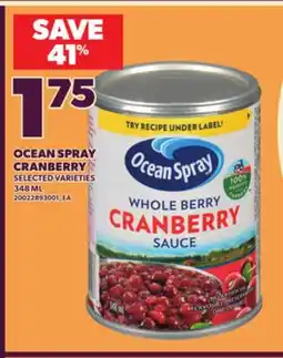 Loblaws OCEAN SPRAY CRANBERRY, 348 ML offer