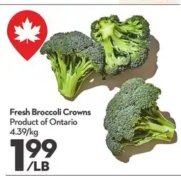 Longo's Fresh Broccoli Crowns offer