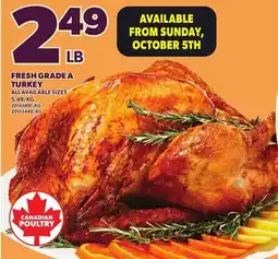 Loblaws FRESH GRADE A TURKEY offer