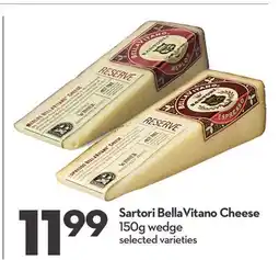 Longo's Sartori BellaVitano Cheese offer