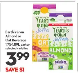 Longo's Almond or Oat Beverage offer