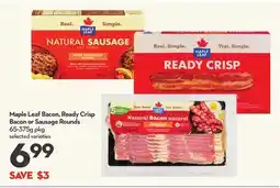 Longo's Bacon, Ready Crisp Bacon or Sausage Rounds offer