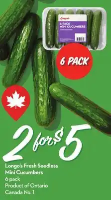 Longo's Longo's Fresh Seedless Mini Cucumbers offer