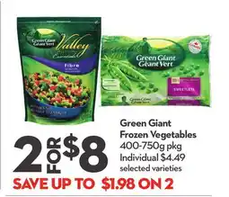 Longo's Frozen Vegetables offer