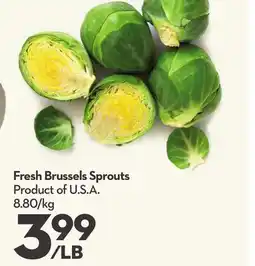 Longo's Fresh Brussels Sprouts offer