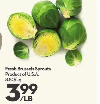 Longo's Fresh Brussels Sprouts offer