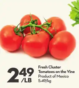 Longo's Fresh Cluster Tomatoes on the Vine offer