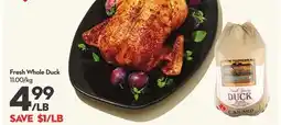 Longo's Fresh Whole Duck offer