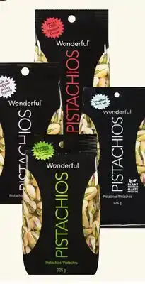Longo's Wonderful Roasted Salted, Unsalted, Salt & Pepper or Sweet Chili In-Shell Pistachios offer