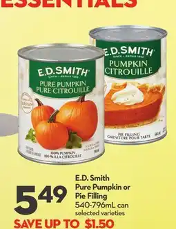 Longo's Pure Pumpkin or Pie Filling offer