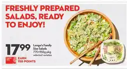 Longo's Family Size Salads offer