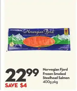 Longo's Norwegian Fjord Frozen Smoked Steelhead Salmon offer