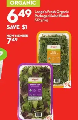 Longo's Fresh Organic Packaged Salad Blends offer