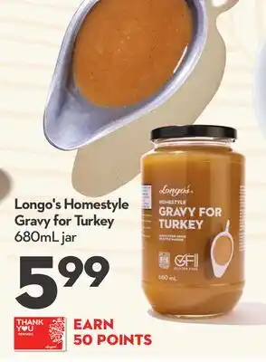Longo's Longo's Homestyle Gravy for Turkey offer