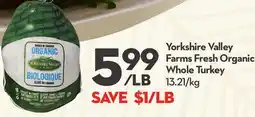 Longo's Yorkshire Valley Farms Fresh Organic Whole Turkey offer