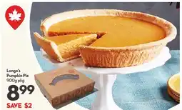 Longo's Longo's Pumpkin Pie offer