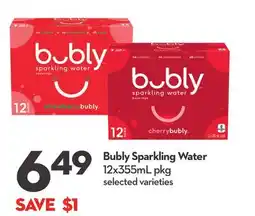 Longo's Bubly Sparkling Water offer