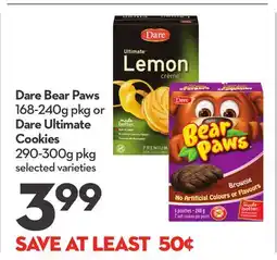 Longo's Bear Paws 168-240g pkg or Ultimate Cookies 290-300g pkg offer