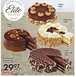 Longo's Elite Sweets 8 seasonal cake offer