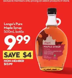 Longo's Longo's Pure Maple Syrup offer
