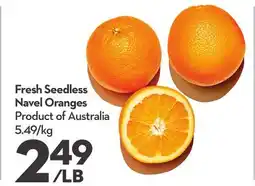 Longo's Fresh Seedless Navel Oranges offer