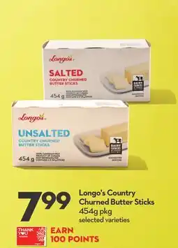 Longo's Country Churned Butter Sticks offer