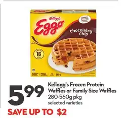 Longo's Frozen Protein Waffles or Family Size Waffles offer
