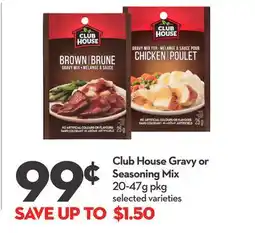 Longo's Club House Gravy or Seasoning Mix offer