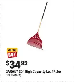 Home Depot GARANT 30 High Capacity Leaf Rake offer