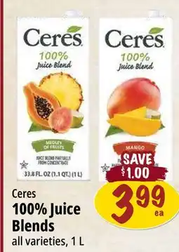 Farm Boy Ceres 100% Juice Blends offer