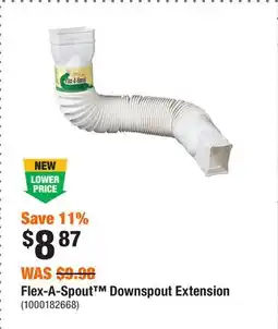 Home Depot Flex-A-Spout Downspout Extension offer