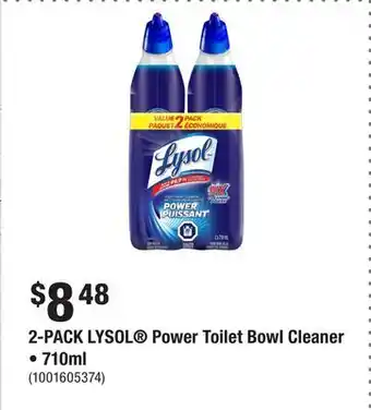 Home Depot 2-PACK LYSOL Power Toilet Bowl Cleaner • 710ml offer