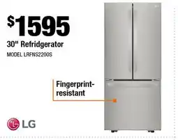 Home Depot 30 Refrigerator offer