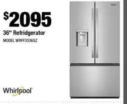 Home Depot 36 Refrigerator offer