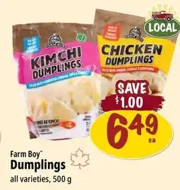 Farm Boy Farm Boy Dumplings offer