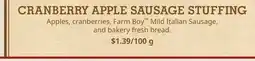 Farm Boy CRANBERRY APPLE SAUSAGE offer